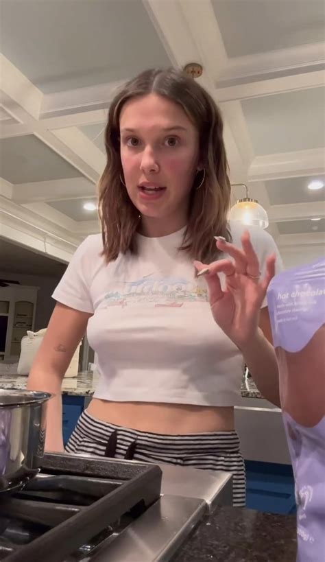 55 points 6 comments - Your daily dose of funny memes, reaction meme pictures, GIFs and videos. . Millie bobby brown braless